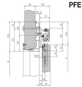 Zeichnung Kühlhausschiebetür PFE